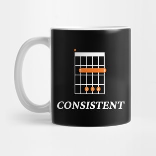 B Consistent B Guitar Chord Tab Dark Theme Mug